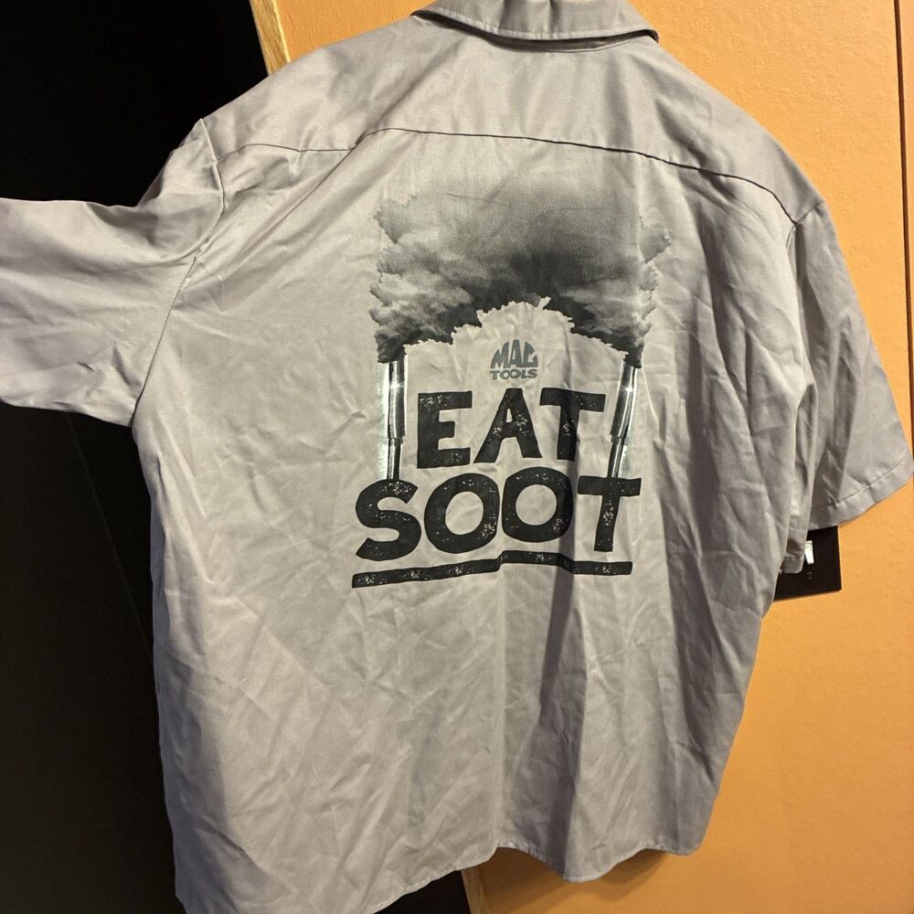 Dickies Mac Tools Eat Soot Men’s Button Down Shirt 3xl - Picture 9 of 10